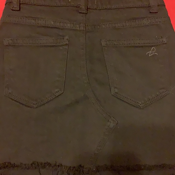 DL1961 Girls Jenny Black dark-wash Denim Skirt size 8 - Picture 7 of 9